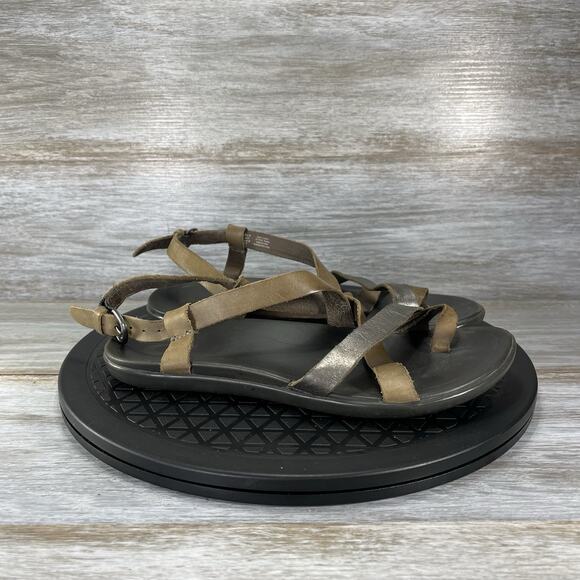 Olukai Women’s Upena Loop Toe Leather Strappy Sandals Size 8 - Picture 5 of 10